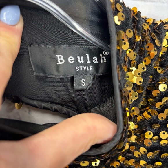 Beulah Gold Sequin Maxi Dress - Picture 8 of 11